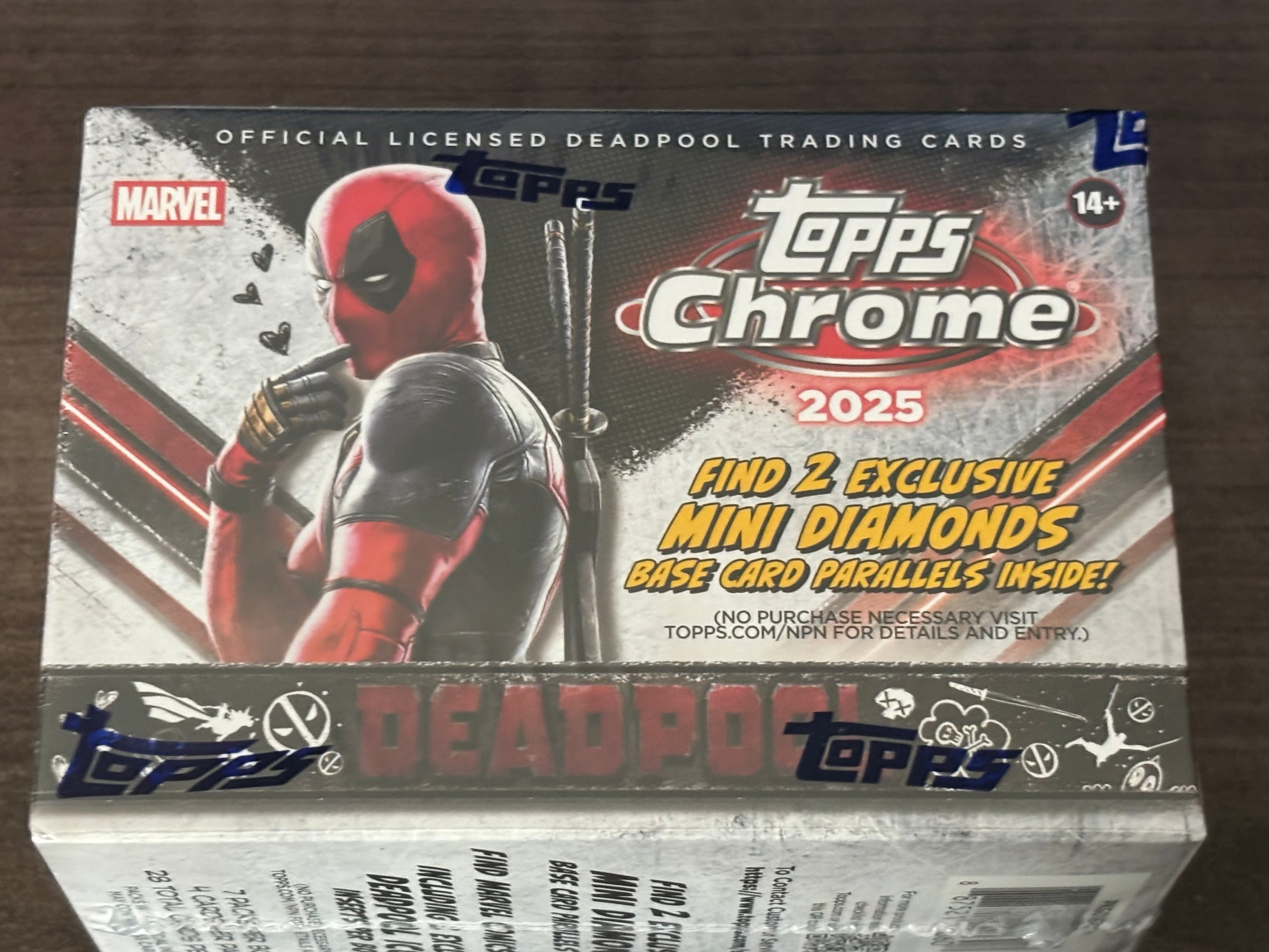 2025 Topps Chrome DEADPOOL Value Blaster Box Marvel Factory Sealed