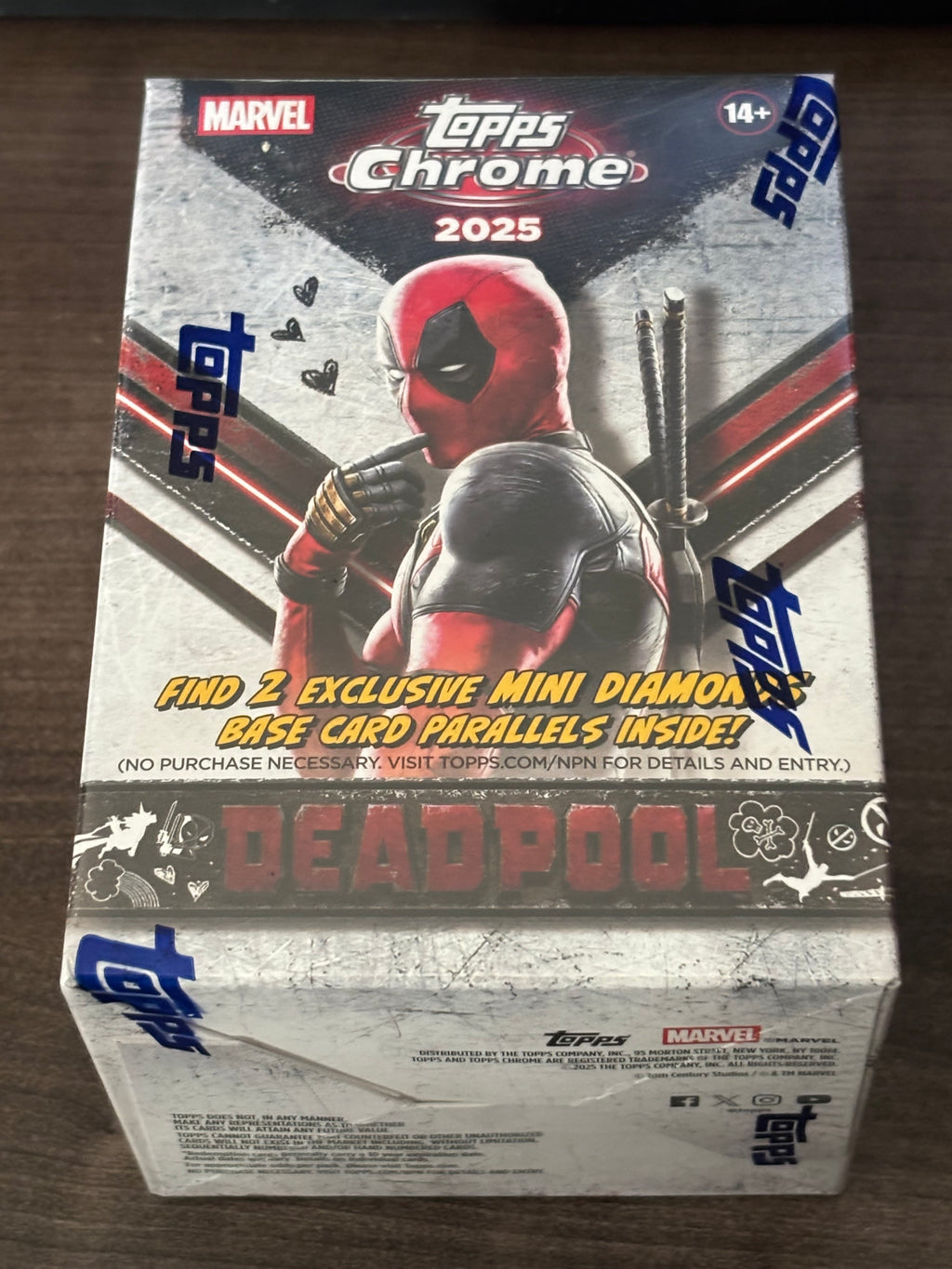 2025 Topps Chrome DEADPOOL Boîte de Blaster Valeur Marvel Scellée en Usine