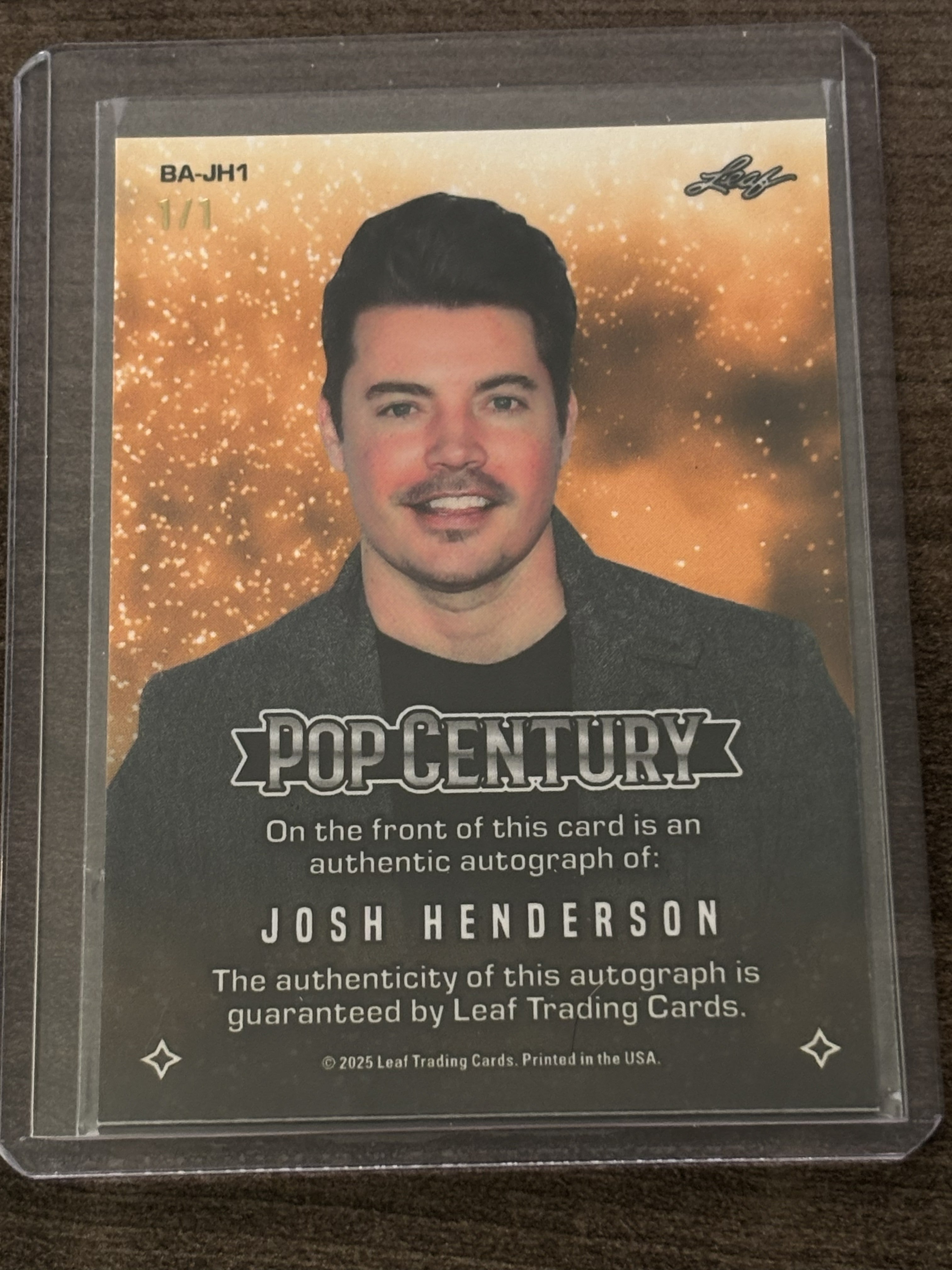2025 Leaf Pop Century Josh Henderson Auto 1/1