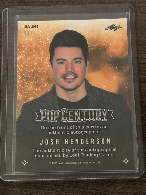 2025 Leaf Pop Century Josh Henderson Auto 1/1