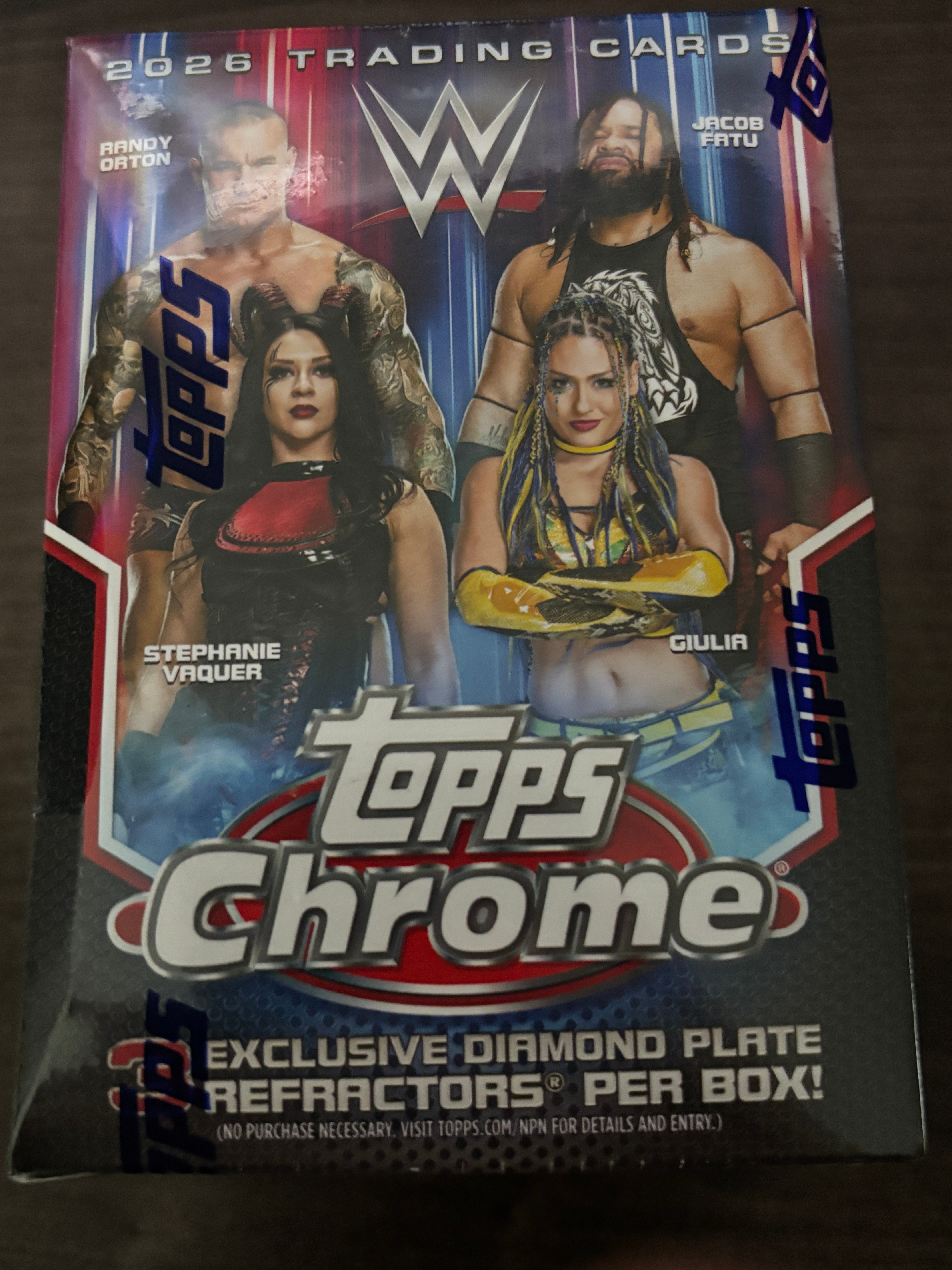 2026 Topps Chrome WWE Blaster Value Box