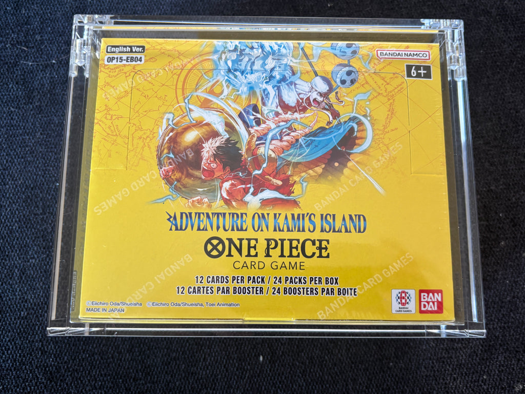 One Piece OP-15 EB04 Adventure on KAMI’S Island Booster Box ENGLISH Sealed with acrylic case!