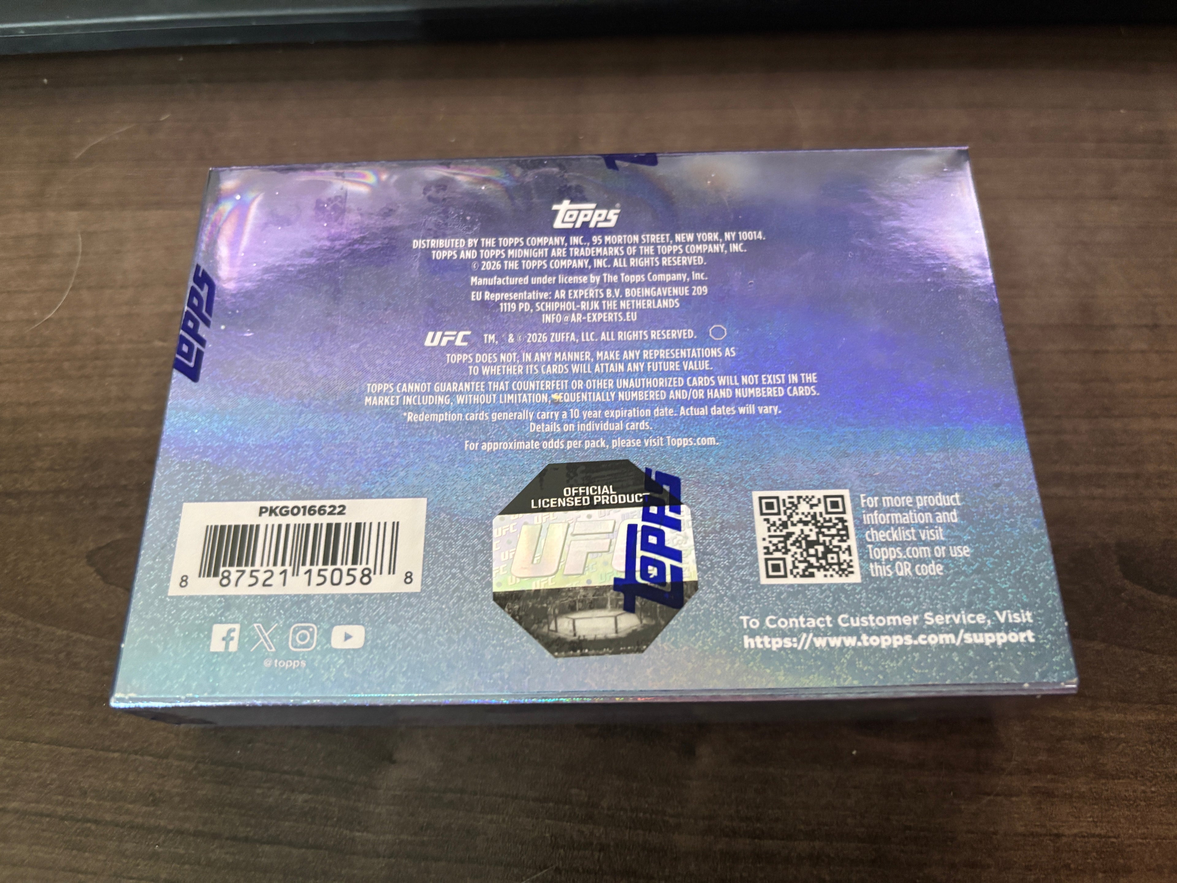 2026 Topps UFC Midnight Hobby box