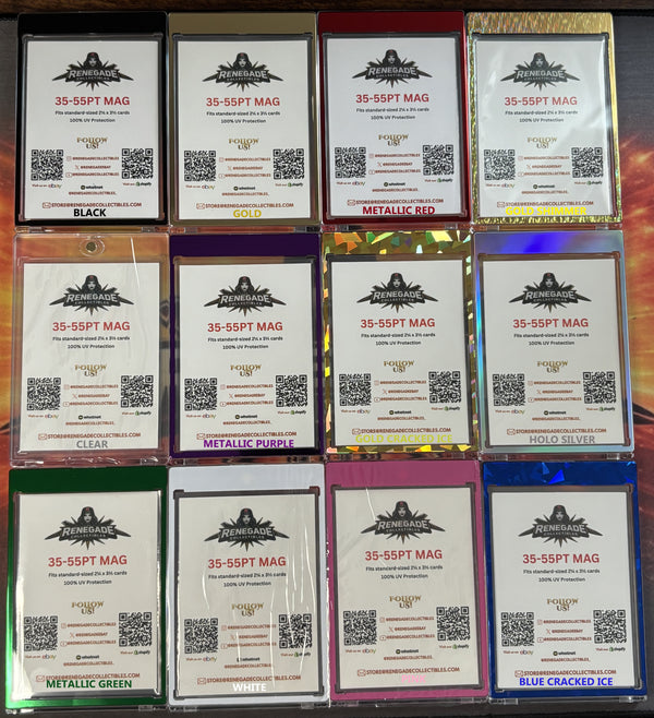 35-55 75PT 130PT One Touch Magnetic Card Holder Pick Your Color! Case Mag