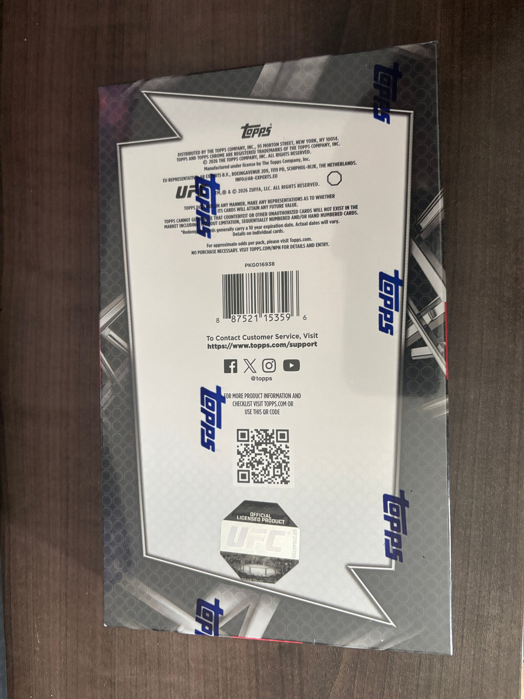 2026 Topps UFC Chrome Hobby box