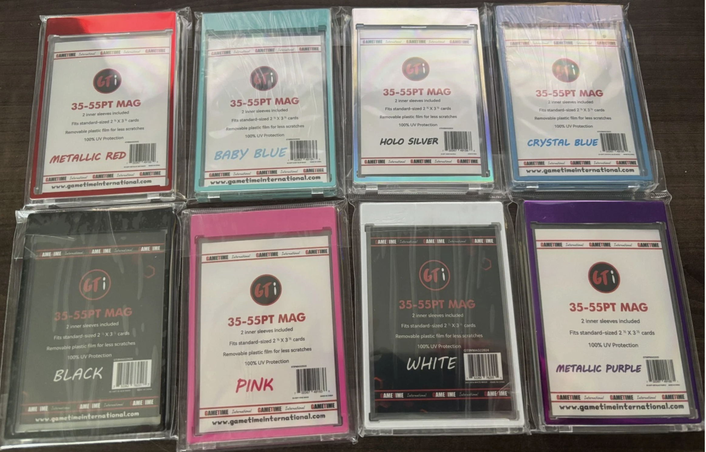35-55 75PT 130PT One Touch Magnetic Card Holder Pick Your Color! Case Mag