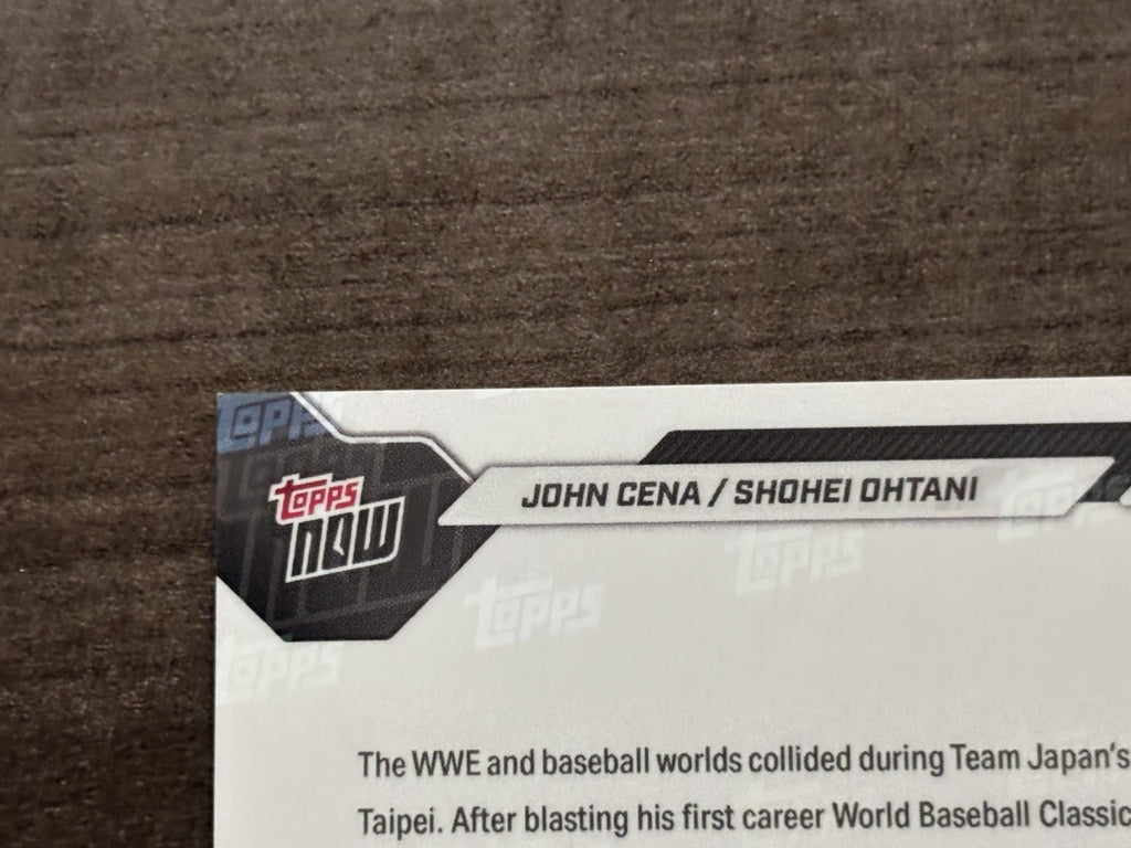 2026 Topps Now /50 Gold WBC Shohei Ohtani X John Cena PSA 10 CANDIDATE PRISTINE