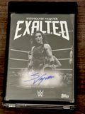2025 Topps WWE Exalted Stephanie Vaquer Auto Black And White & Matching OneTouch