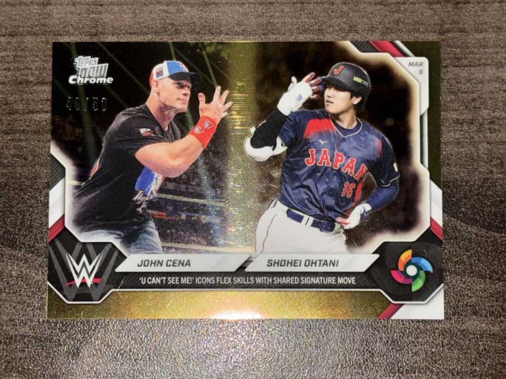 2026 Topps Now /50 Gold WBC Shohei Ohtani X John Cena PSA 10 CANDIDATE PRISTINE