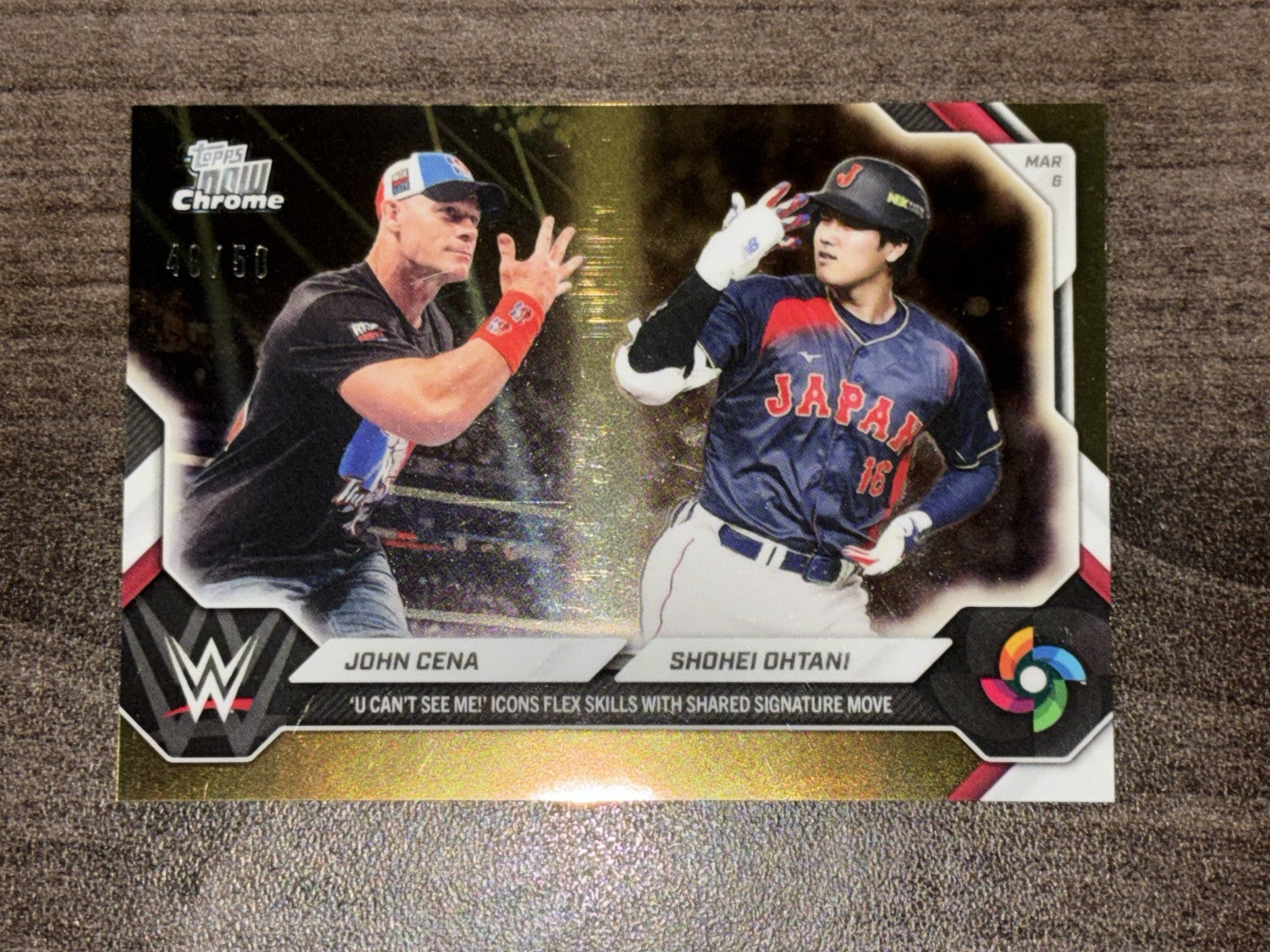 2026 Topps Now /50 Gold WBC Shohei Ohtani X John Cena PSA 10 CANDIDATE PRISTINE