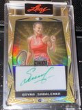 2025 LEAF Metal Authentics Aryna Sabalenka True Gold Prismatic On Card Auto 1/1