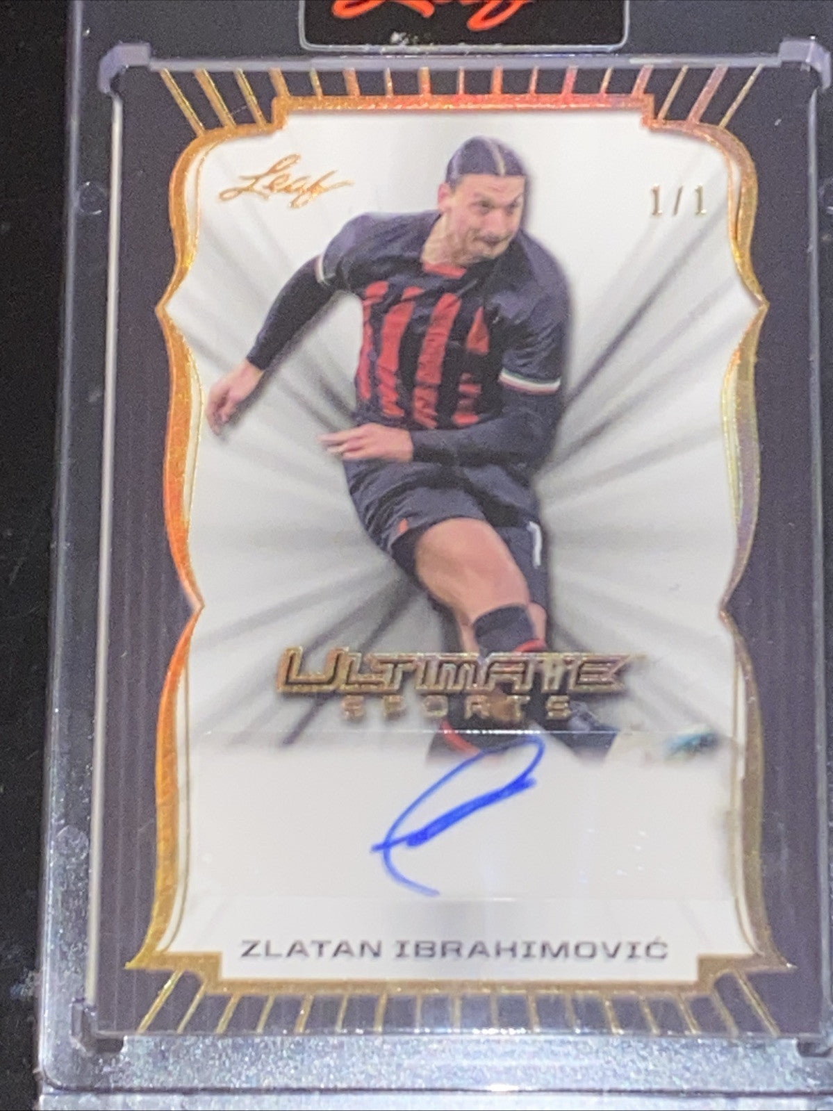 2024 Leaf Ultimate Sports Gold Zlatan Ibrahimovic Auto /1 Rare Auto