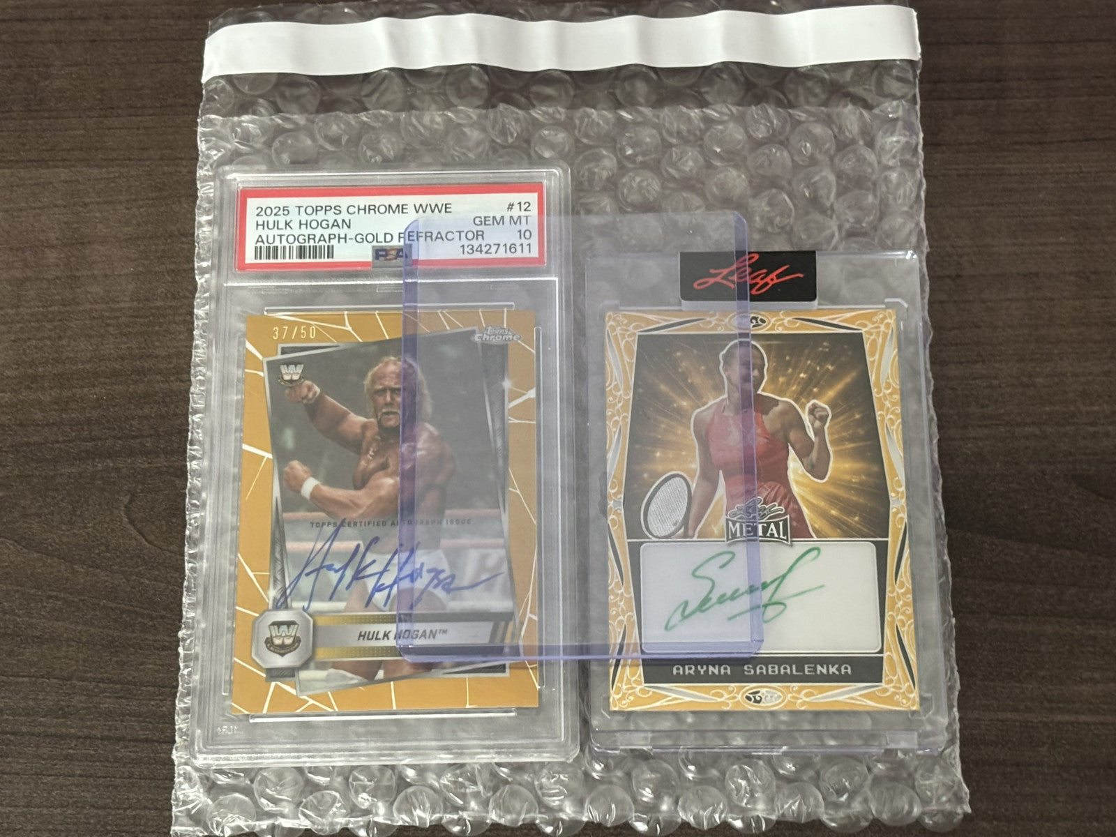 PSA Slab Sport Cards Protective wrap self-seal Bubble bags Pouches shipping 6x6