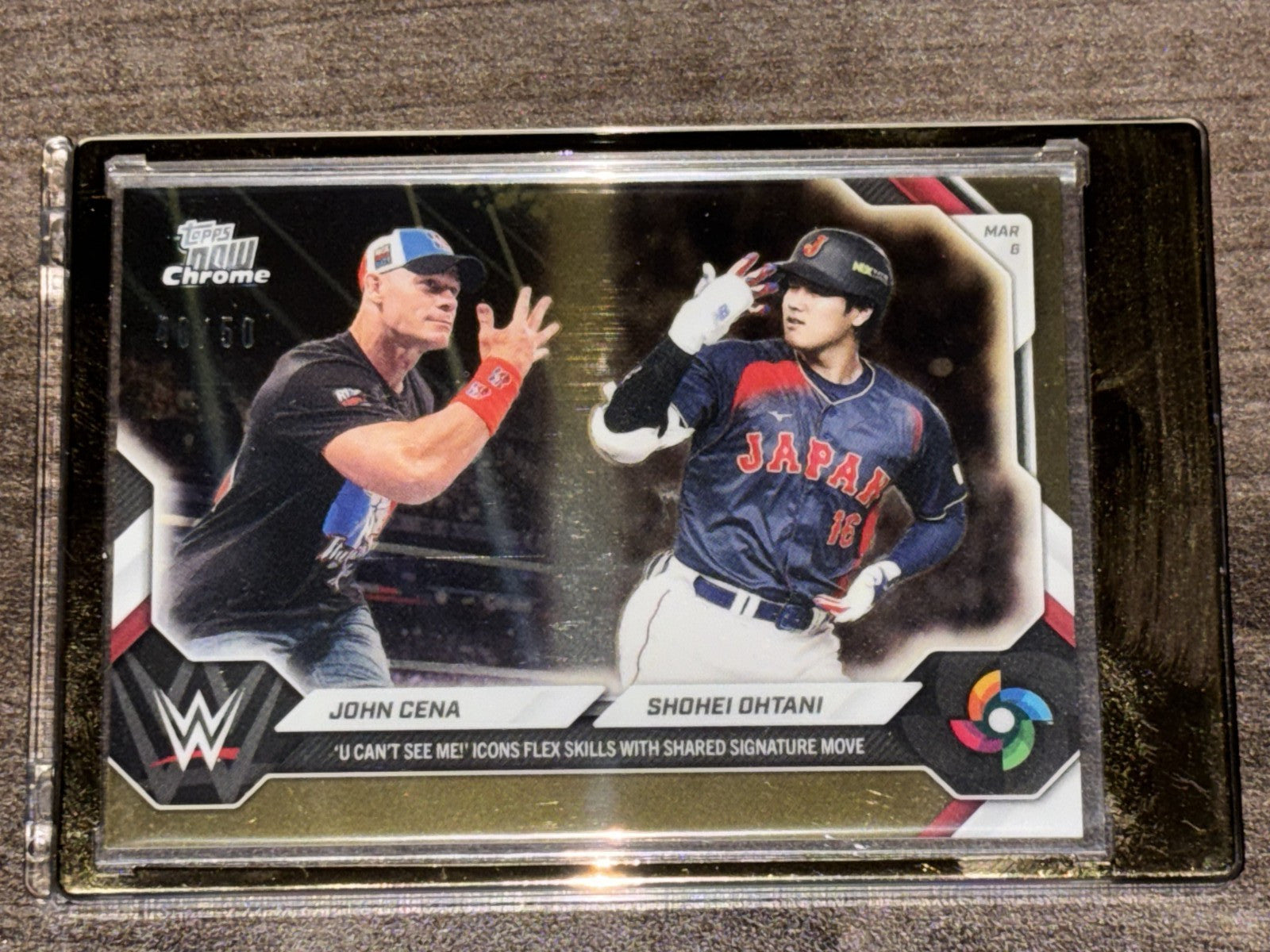 2026 Topps Now /50 Gold WBC Shohei Ohtani X John Cena PSA 10 CANDIDATE PRISTINE
