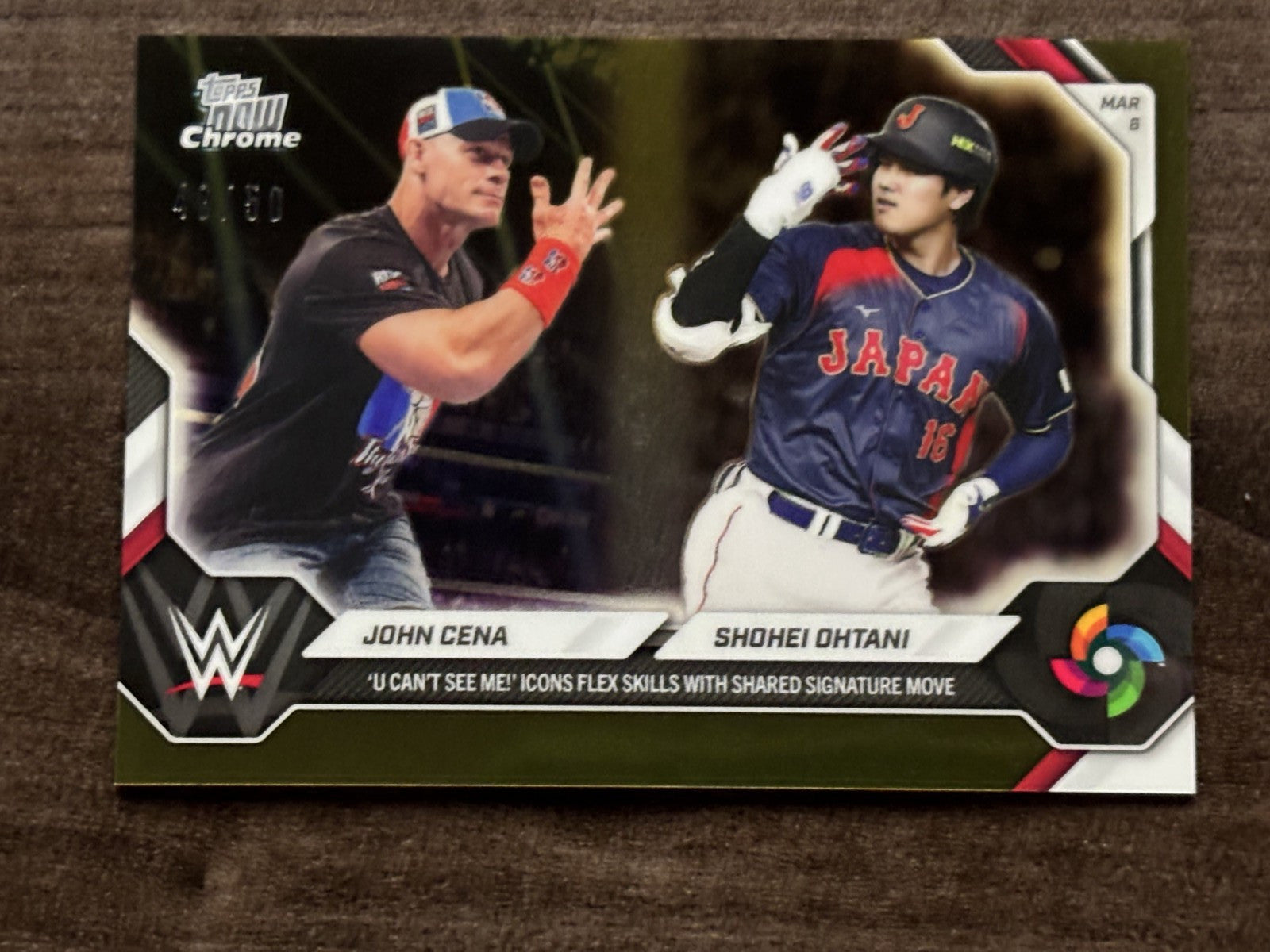2026 Topps Now /50 Gold WBC Shohei Ohtani X John Cena PSA 10 CANDIDATE PRISTINE