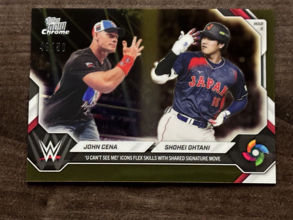 2026 Topps Now /50 Gold WBC Shohei Ohtani X John Cena PSA 10 CANDIDATE PRISTINE