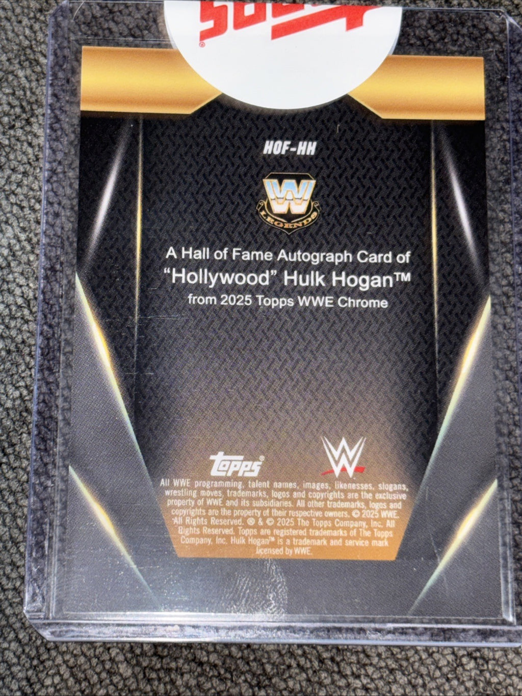 Hollywood Hulk Hogan /150 Autograph 2025 Topps Chrome #HOF-HH